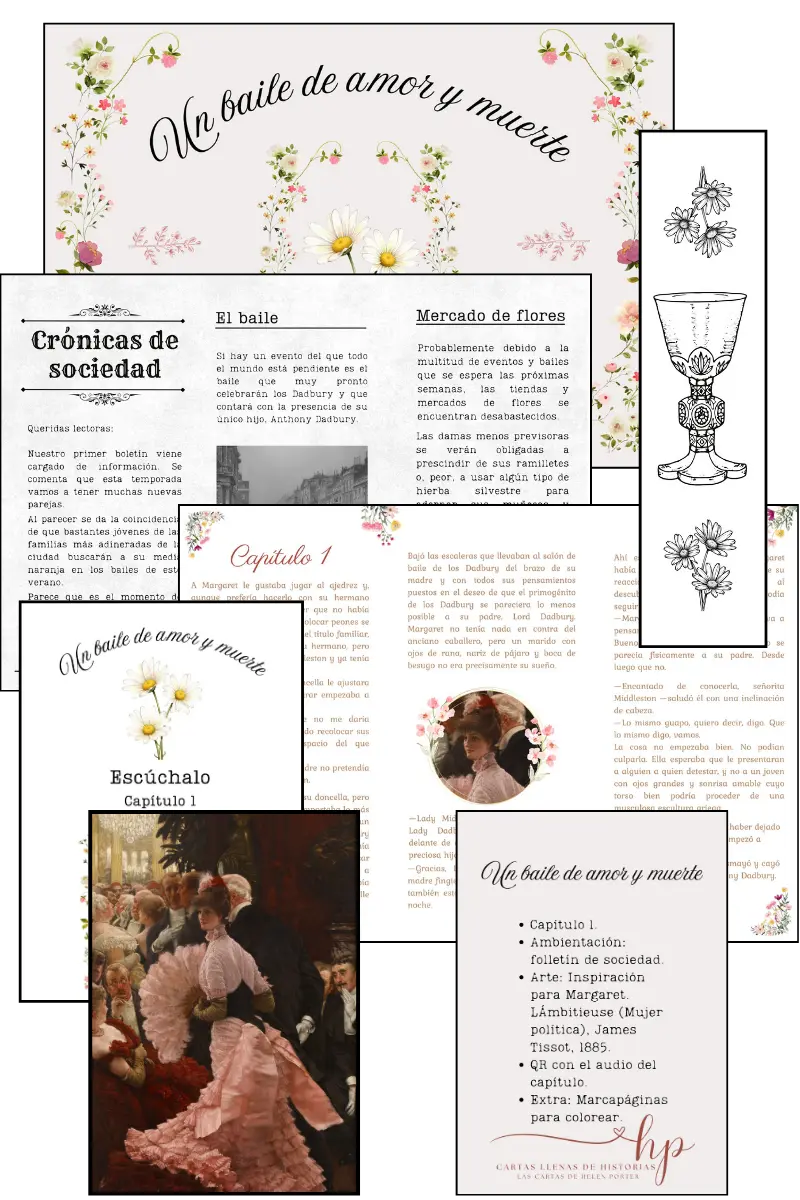 Collage de cartas y ephemera